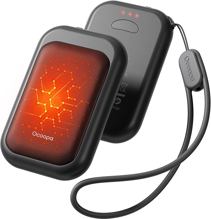 OCOOPA Magnetic Rechargeable Hand Warmers 2 Pack, Card-Style Electric AI Hand Warmers, 8hrs x2, UL Certified, Pocket Portable Hands Heater for Men Women, Hunting Essentials, UT4 Young