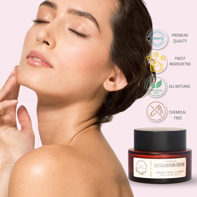 BISON | EMU | HONEY Balm - made with pasture raised Bison tallow and antioxidant Astaxanthin | Tallow Balm | with honey and emu oil | All natural | suitable for sensitive skin - 2 fl oz