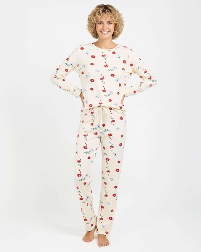 Real Essentials 2 Pack: Women's Comfy Pajama Sets - Short & Long Sleeve Ladies Loungewear Sleepwear PJs (Available In Plus)
