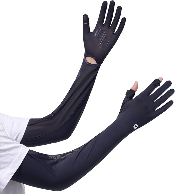Women Driving Gloves – Full Finger, Lightweight Breathable UV Sun Protection, Touchscreen Gloves for Summer