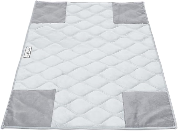 Paw Inspired PopCorner Washable Fleece Cage Liners, C&C 2x3, Light Gray | Reinforced Corners, Super Absorbent Mat, Bedding, Waterproof Bottom, Guinea Pigs, Ferrets, Rabbits, Hamsters, Small Animals