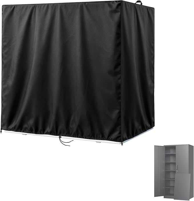 Kasla Storage Cabinet Cover, Outdoor Chest Storage Waterproof Cover, Weatherproof Cabinets Covers for Kitchen Patio Garden Backyard - 36"Lx18"Wx72"H