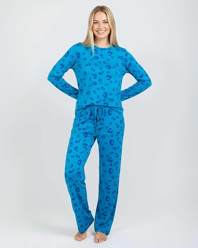 Real Essentials 2 Pack: Women's Comfy Pajama Sets - Short & Long Sleeve Ladies Loungewear Sleepwear PJs (Available In Plus)