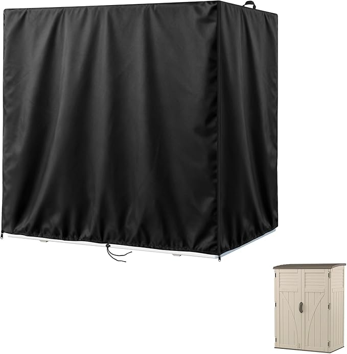 Kasla Storage Cabinet Cover, Outdoor Chest Storage Waterproof Cover, Weatherproof Cabinets Covers for Kitchen Patio Garden Backyard - 54"Lx33"Wx72"H