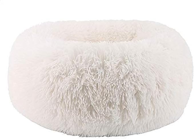 Cat Bed for Indoor Cats,Mini Plush Self Warming Kitten Bed, 20 Inch | Soft Round Fluffy Dog Bed and Cat Nest for Kittens and Small Dogs, Cozy Medium Bed for Indoor and Warm Autumn or Winter Sleep