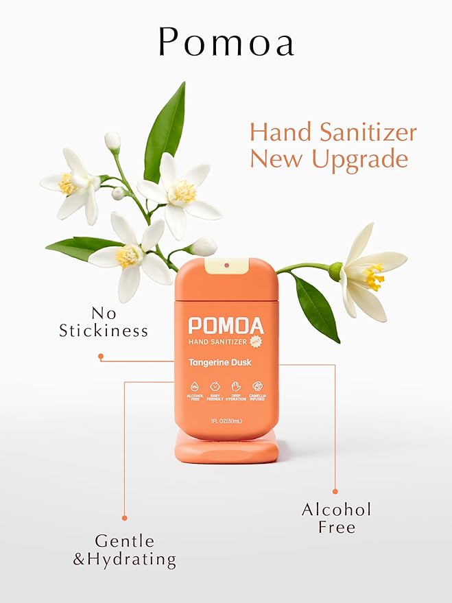 Alcohol Free Hand Sanitizer Spray, Non Irritating, Hydrating and Non Greasy, Gentle Fine Mist, Travel-Friendly Pocket Size 1 Fl Oz (Pack of 3), Botanical Defense