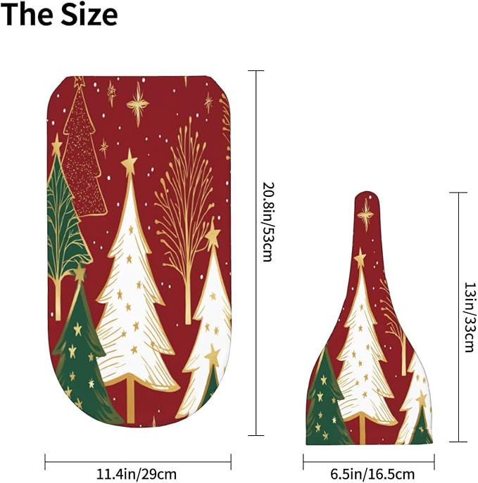 Christmas Baby Swaddle Blanket and Hat Set for Newborn Boys Girls Soft Infant Wrap Sleep 0-6 Months Christmas Tree-6