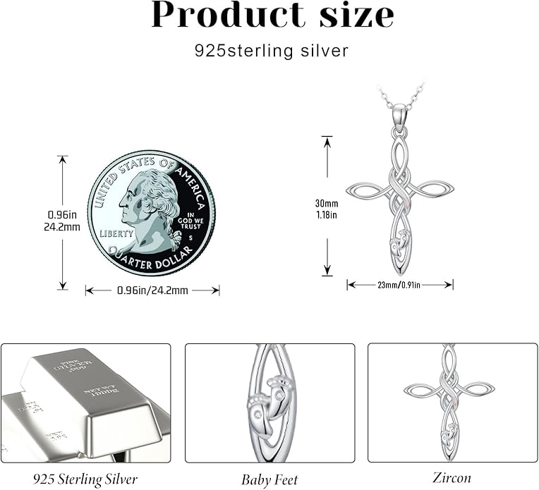 Angel Heart Miscarriage necklace loss of pregnancy for Mother 925 Sterling Silver necklace