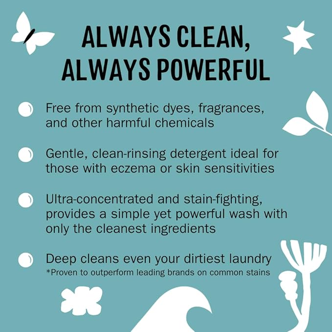 Molly's Suds Original Laundry Detergent Powder | Clean Laundry Detergent Powder for Sensitive Skin | Simple, Effective Ingredients, Stain Fighting | 70 Loads (Unscented)