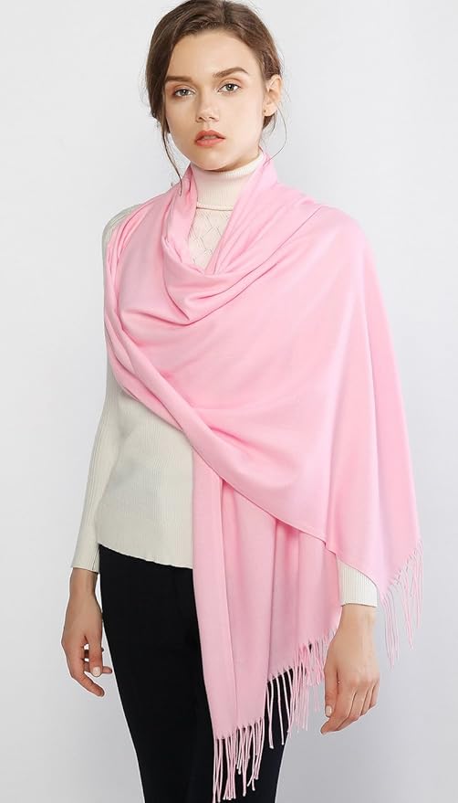 RIIQIICHY Women's Scarf Pashmina Shawls and Wraps for Evening Dress Bridesmaid Wedding Bridal Winter Warm Long Large Scarves