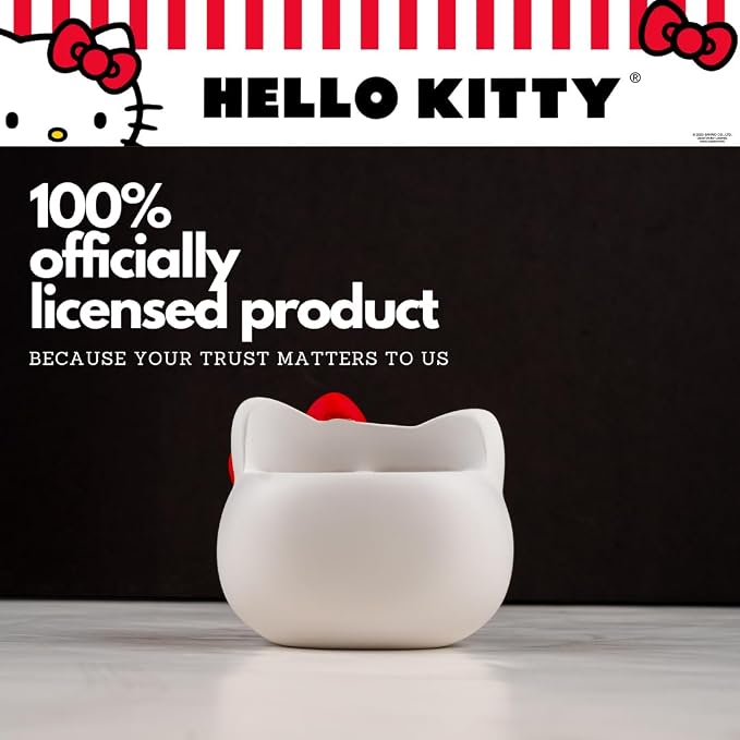 Hello Kitty Toothbrush Holder - Makeup Brushes/Pens Tumbler, (Officially Licensed Product) By Franco
