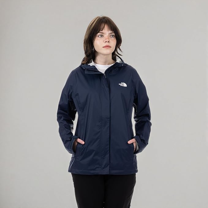 THE NORTH FACE Women's Venture 2 Waterproof Hooded Rain Jacket | Raincoat With Breathable Dryvent 2.5l Fabric, Pit-zips
