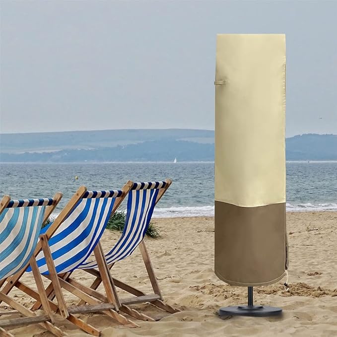 Umbrella Cover Furniture Covers Oxford Waterproof UV-proof Patio 600D Heavy Duty Outdoor Rainproof Durable Lawn Parasol