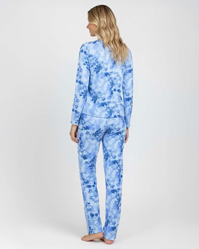 Real Essentials 2 Pack: Women's Comfy Pajama Sets - Short & Long Sleeve Ladies Loungewear Sleepwear PJs (Available In Plus)