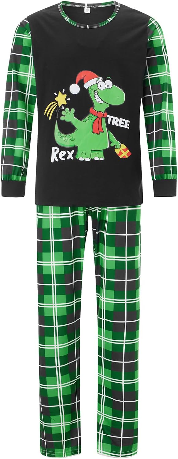 Matching Family Christmas Pajamas Set Elk/Tree/Plaid Holiday Sleepwear Xmas Family Jammies