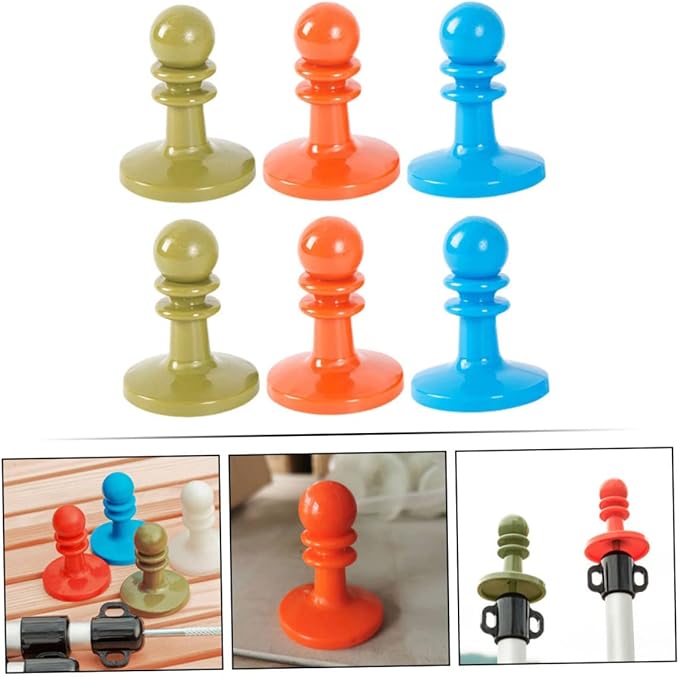 6pcs Outdoor Thunder Protection Cap Lightweight Insulated Canopy Safety Hat for Camping Tent Support and Thunderstorm Protection Red Blue Green