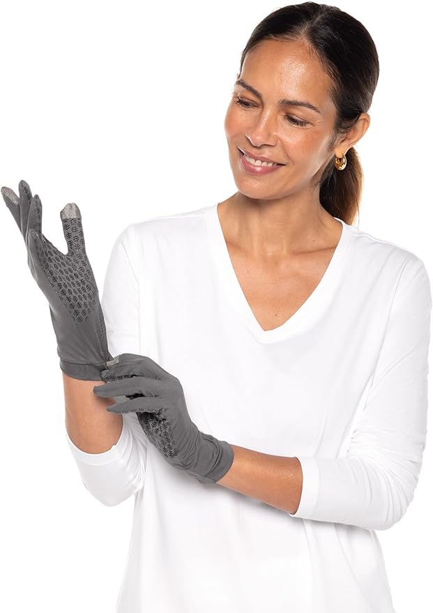 Coolibar Full Finger UV Sun Gloves - UPF 50+ Sun Protection - Gannett