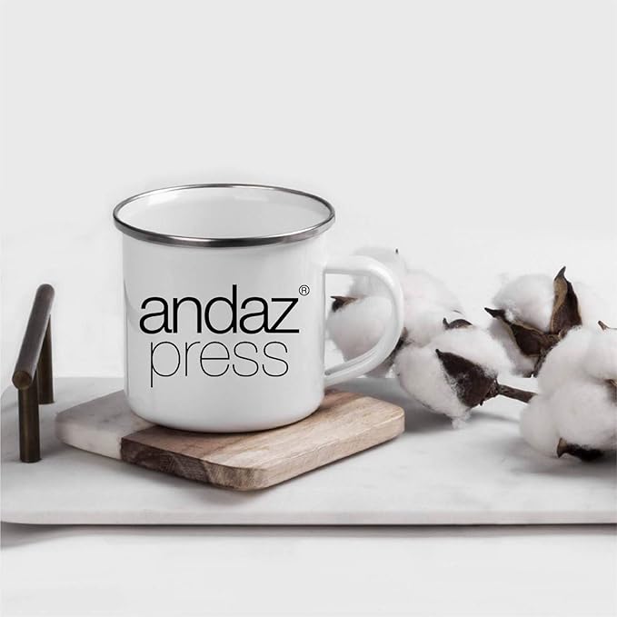 Andaz Press Personalized 11oz. Stainless Steel Custom Campfire Coffee Mug, Custom Mug With Picture, Logo, or Text, Includes Gift Box