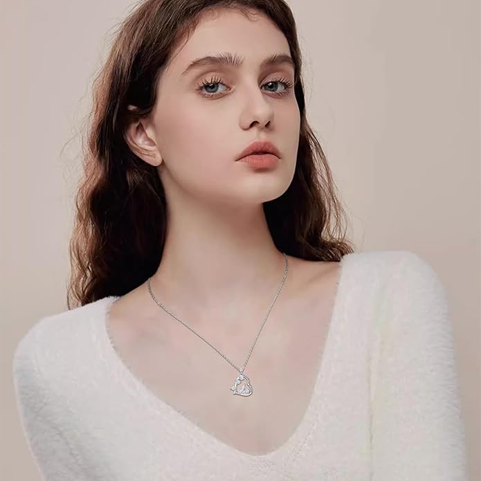 Miscarriage Necklace Gifts for Mothers 925 Sterling Silver Mommy of An Angel Pendant Memorial Jewelry Loss of Pregnancy Sympathy Gifts for Women