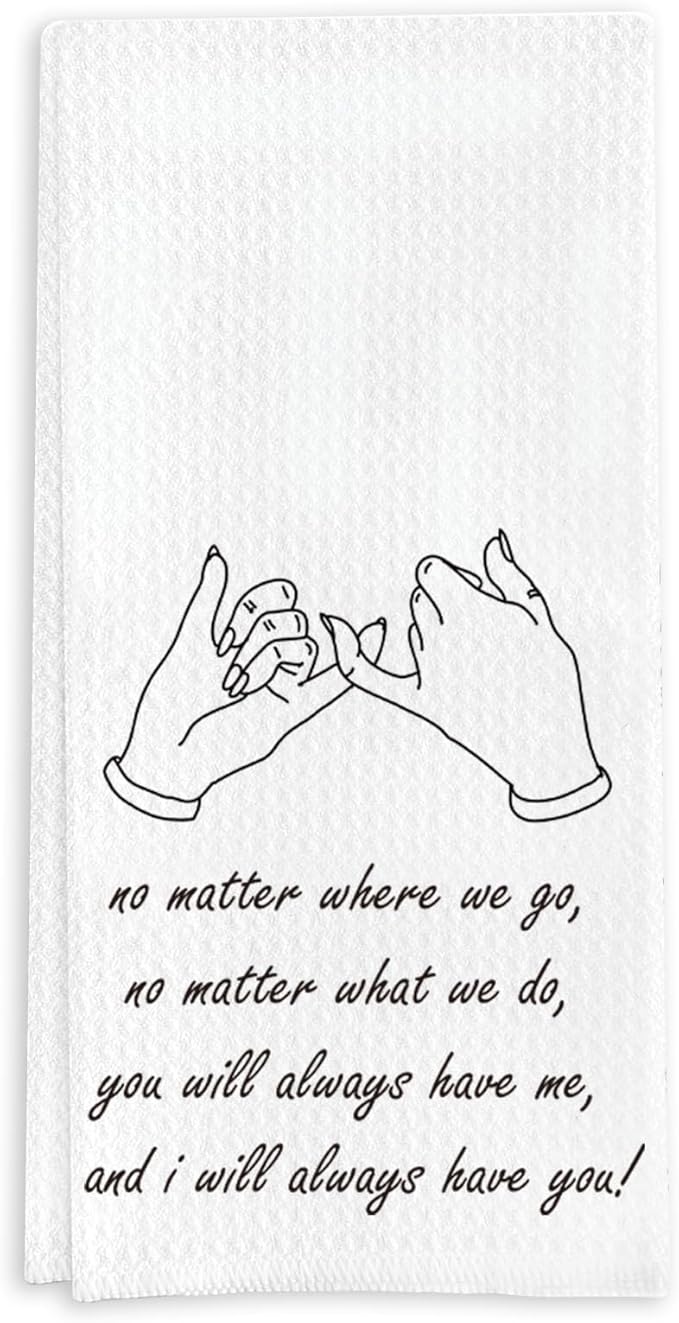 Friendship Gift for Friends, Tea Towel for Female Friends, Water-Absorbent Quick-Drying Dish Towel 16 * 24in