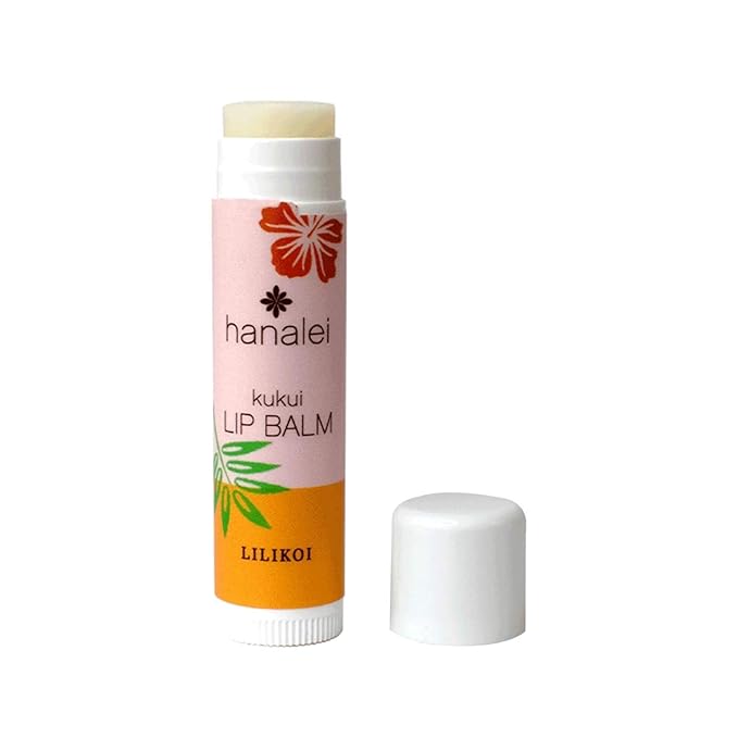 Hanalei Lilikoi Lip Balm & Moisturizer – Natural Kukui Oil & Beeswax for Hydrated, Soothed, Soft Lips – Heals Dry, Chapped, Cracked Skin – Long-Lasting Travel-Friendly Lip Care – Lilikoi Flavor