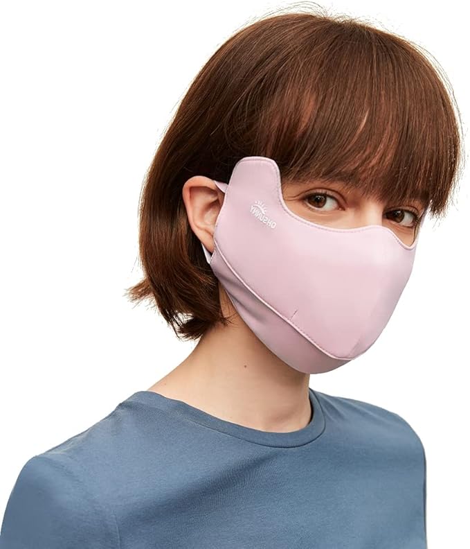 Sun Protection UPF 50+ UV Face Cover Summer Face Mask Neck Gaiter with Ear Loops SLN3M308
