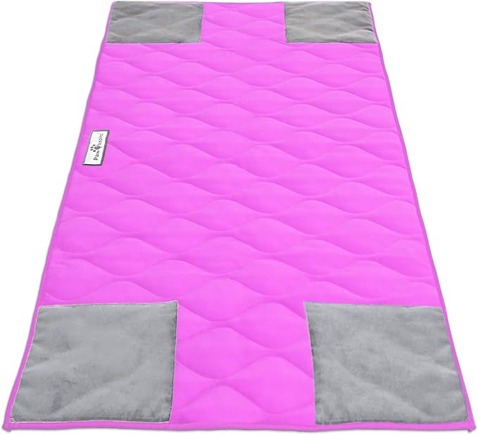 Paw Inspired PopCorner Washable Fleece Cage Liners, Midwest, Pink | Reinforced Corners, Super Absorbent Mat, Bedding, Waterproof Bottom, Guinea Pigs, Ferrets, Rabbits, Hamsters, Small Animals