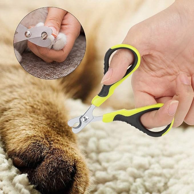 Pet Nail Clippers for Small Animals - Cat Nail Clippers & Claw Trimmer for Home Grooming Kit - Professional Grooming Tool for Tiny Dog Cat Bunny Rabbit Bird Puppy Kitten Ferret