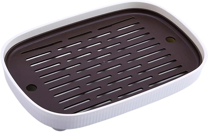 Rabbit Litter Boxs, Small Animal Litter Tray Potty Trainer with Grate，Black | Anti Splash bunny litter box, Easy Clean Litter Box for Bunny Hamster Ferret Rats Guinea Pigs Hedgehog 14.37x9.65x1.97in