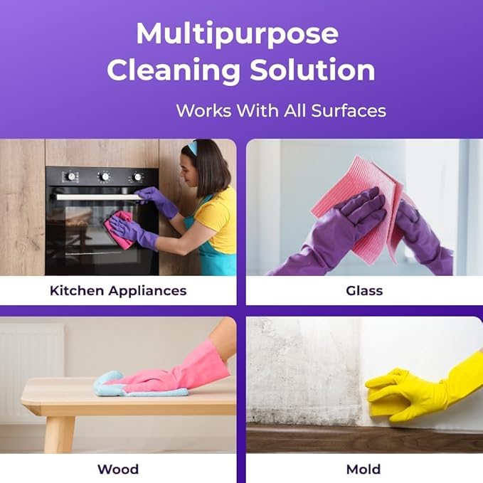 Clean All Purpose Spray Cleaner for Ovens - Multipurpose Foam Cleaning System - The Solution for Every Stain, Spray Oven Cleaner with Concentrated Cleaning Tablets (1Bottle+18pcs Tablets)