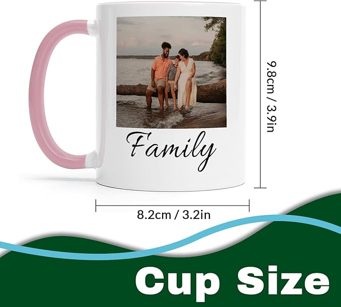 Custom Mug - Personalized Coffee Mug with Image, Logo, or Text | Custom Photo Cup | Customized 11 Oz Ceramic Tea Cup Taza Personalizadas Custom Gifts for Men & Women