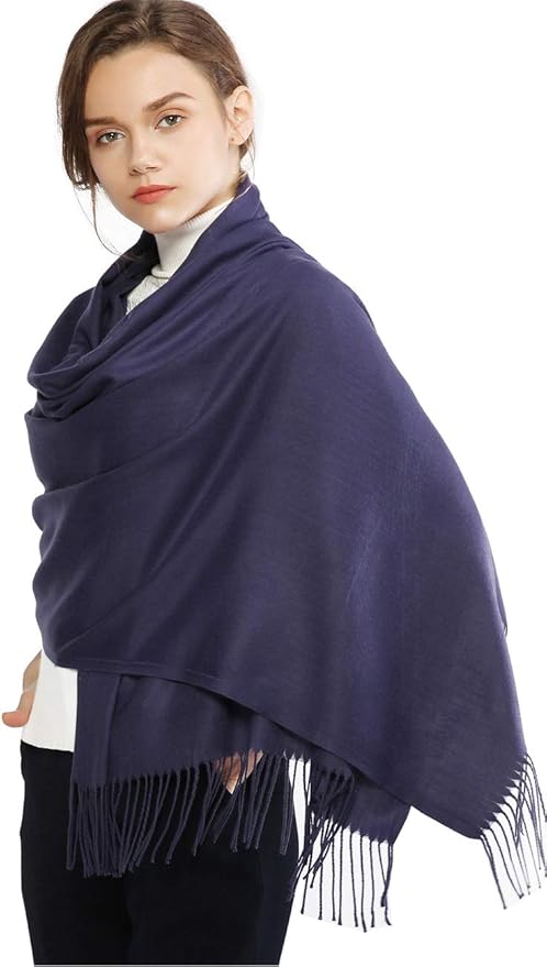 RIIQIICHY Women's Scarf Pashmina Shawls and Wraps for Evening Dress Bridesmaid Wedding Bridal Winter Warm Long Large Scarves