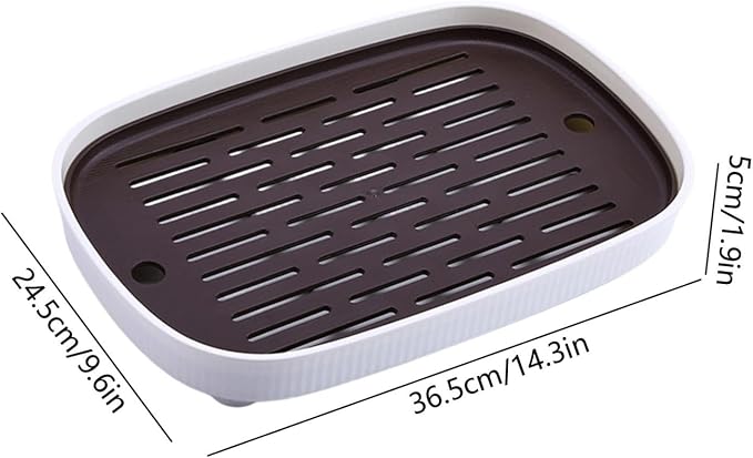 Rabbit Litter Boxs, Small Animal Litter Tray Potty Trainer with Grate，Black | Anti Splash bunny litter box, Easy Clean Litter Box for Bunny Hamster Ferret Rats Guinea Pigs Hedgehog 14.37x9.65x1.97in