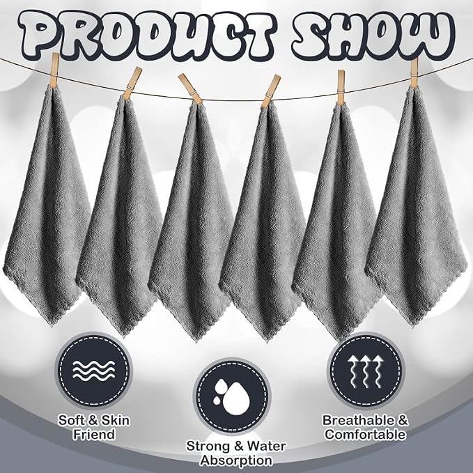Newwiee 24 Pcs Guinea Pig Fleece Bedding Blankets Bulk Washable Small Animal Fleece Cage Liners Pet Wash Cloth Sleeping Mat Cover for Hamster Chinchilla Rabbit Hedgehog (14 x 30 Inch,Gray)