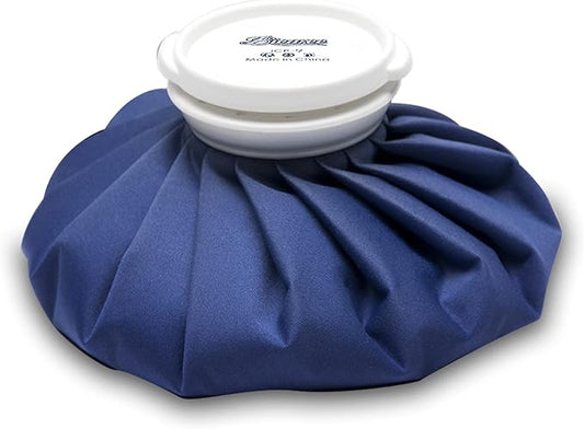 BICAREE Ice Pack for Injuries Reusable, Ice Bags Hot Water Bag for Hot & Cold Therapy and Pain Relief with Cover, No-Leak Elastic Breathable Ice Bag, Size 11"
