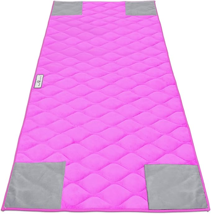 Paw Inspired PopCorner Washable Fleece Cage Liners, C&C 2x5, Pink | Reinforced Corners, Super Absorbent Mat, Bedding, Waterproof Bottom, Guinea Pigs, Ferrets, Rabbits, Hamsters, Small Animals