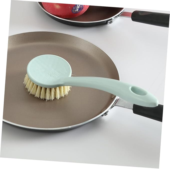 FRCOLOR 6pcs Kitchen Cleaning Tool Long Handle Dish Brush Reusable and Easy to Clean