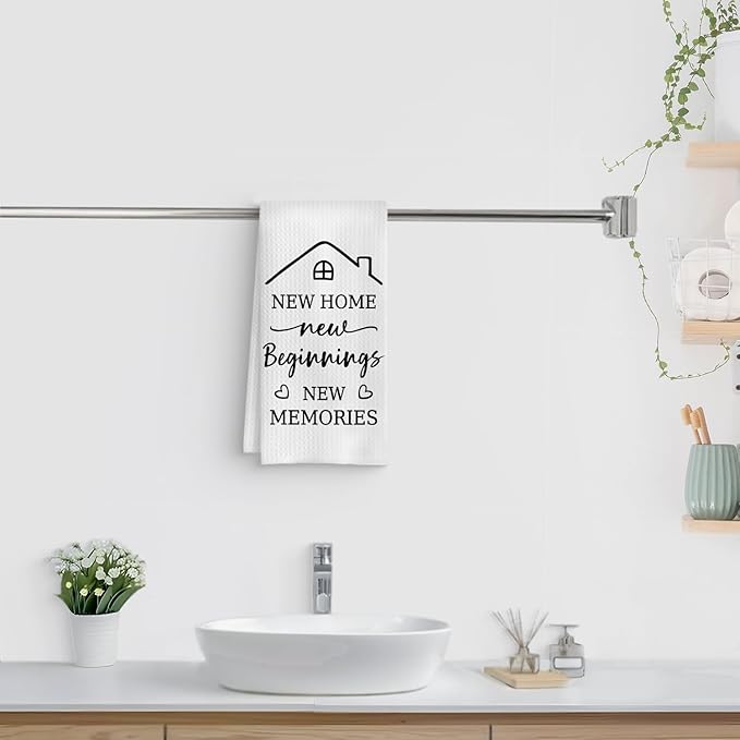 Housewarming Gifts Kitchen Towels, House Warming Gifts New Home House Apartment, New Home Gift Ideas for New Homeowners, Housewarming Decorations, 16x24 Inch