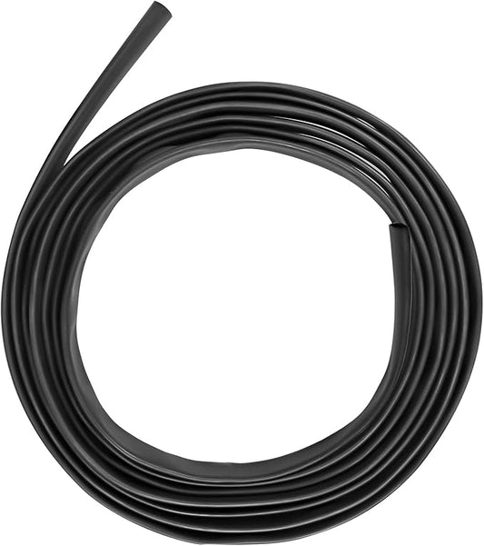 XHF UL Listed 1-1/4 Inch 10Ft 3:1 Waterproof Heat Shrink Tubing Roll Marine Grade Adhesive Lined Heat Shrink Tube, Insulation Sealing Oil-Proof Wear-Resistant Black