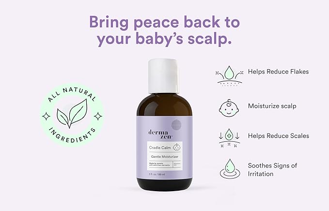 Dermazen Cradle Calm Holistic Cradle Cap Treatment Skin Moisturizer - 3oz