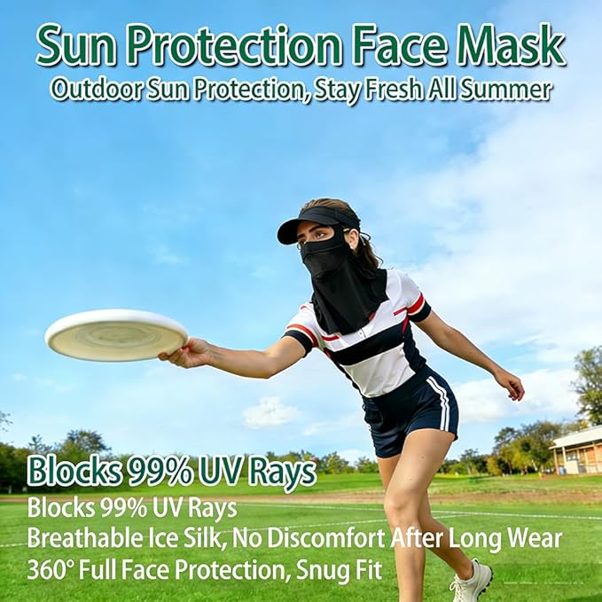 Face Cover for Sun Protection UPF 50+ UV Neck Protection UV Face Mask Covering Eye