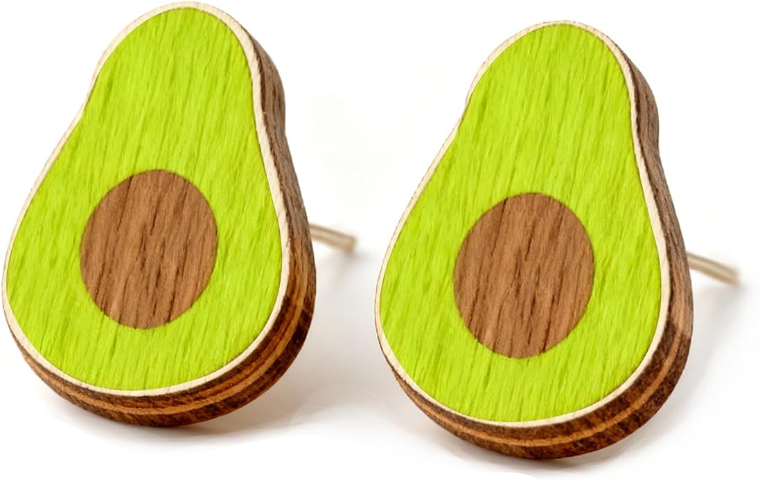 Wooden Stud Earrings for Women Hypoallergenic Jewelry Gifts for Women