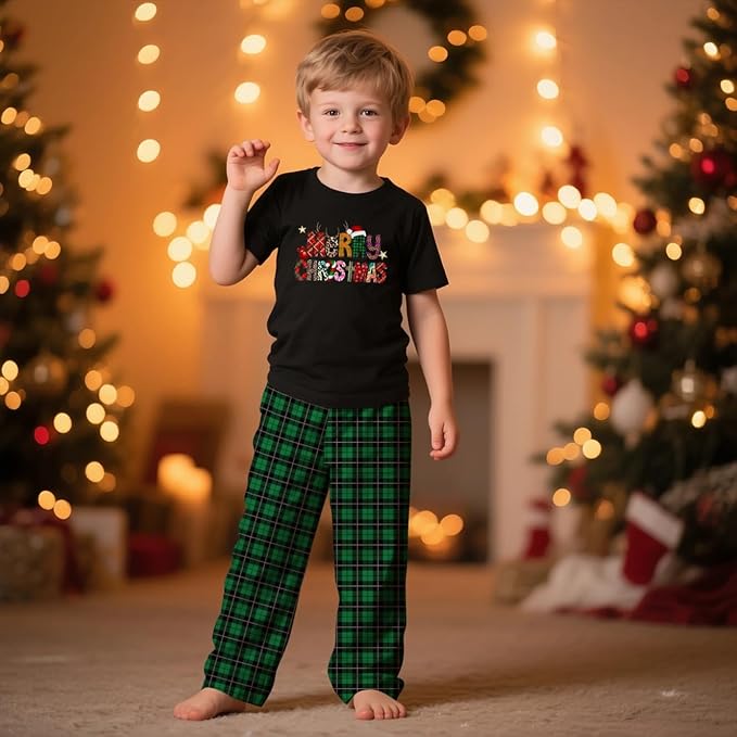 Family Christmas Pajamas Matching Sets Holiday Xmas Party Family Sleepwear Set Jammies for Couples