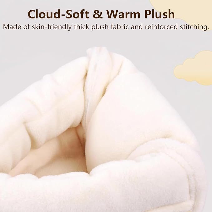 Small Winter Warm Plush Bird Nest Bed for Cage (Small Gray) | Soft Hanging Bird Hammock Hideaway Hut for Budgies,Cockatiels,Parakeets,Small Medium Birds and Guinea Pig,Washable Bird Bed