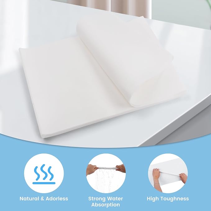 17.7x13.8in Bird Cage Liners,100 Sheets Pre-Cut Cage Tray Pads | Disposable Absorbent Non-woven Pads Absorb Moisture and Collect Feathers for Parrots, Cockatiels, Parakeets and Finches
