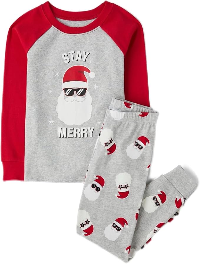The Children's Place unisex-baby And Kids, Sibling Matching, Holiday Pajama Sets, Cotton