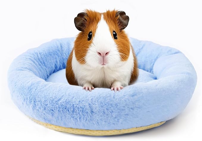 FEBSNOW Guinea Pig Bed, Soft Fleece Hamster Bed for Small Animals | Washable Warm Fleece Material, For Guinea Pigs and Hamsters Other Small Animal, Cosy Sleeping , Anti-Slip Bottom