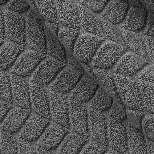 Ultra Soft & Stylish 700 GSM Luxury Washcloth Set (6 Piece - 13 x 13 in.) - 100% Zero-Twist, Long-Staple Cotton - Remarkably Absorbent Washcloths (Granite Grey)