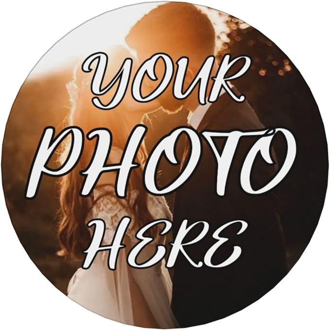 Custom Coasters, Personalized Ceramic Coasters with Photo Logo Text, Customized Cup Mat for Weddings, Bars, Coffee Table, Homes, Offices 4PCS