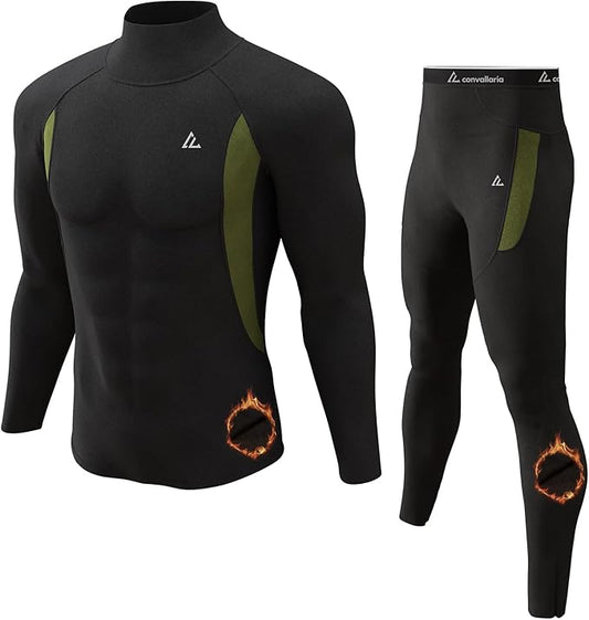 CL convallaria Thermal Underwear Long Johns Set Mens Winter Gift Hunting Gear Sport Base Layer Bottom Top
